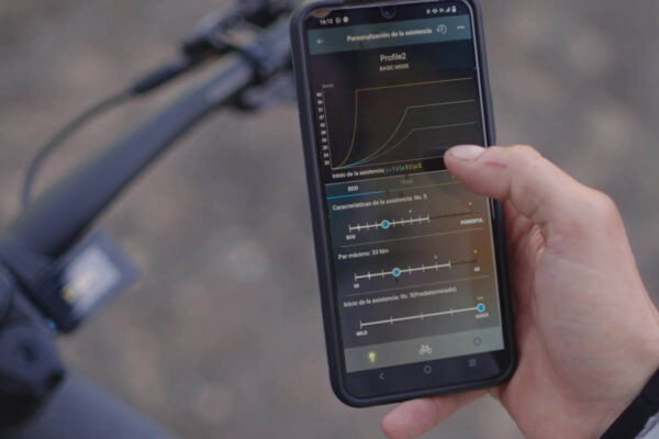 Puedes utilizar la app Shimano e-Tube para personalizar los modos de conducción.