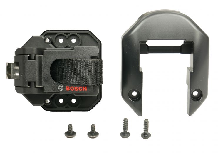 Kit de montaje para el soporte Bosch PowerTube 750Wh en el lado de la cerradura, para deslizar, horizontal