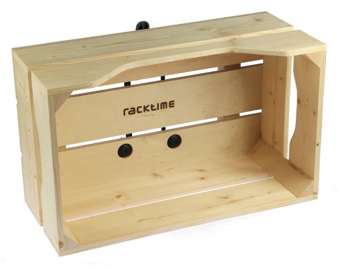 Racktime Woodpacker SnapIT - caja hecha de madera real