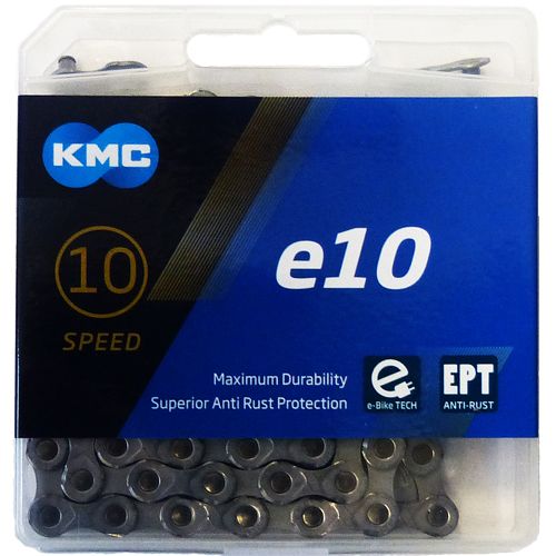 KMC e10 EPT - Cadena E-Bike - 136 eslabones plata